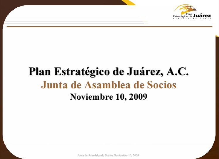 Informe Asamblea Noviembre 2009