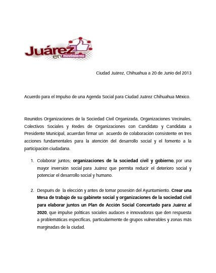 Propuestas a Candidato Enrique Serrano Escobar