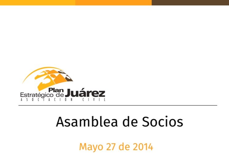 Informe Asamblea Mayo 2014