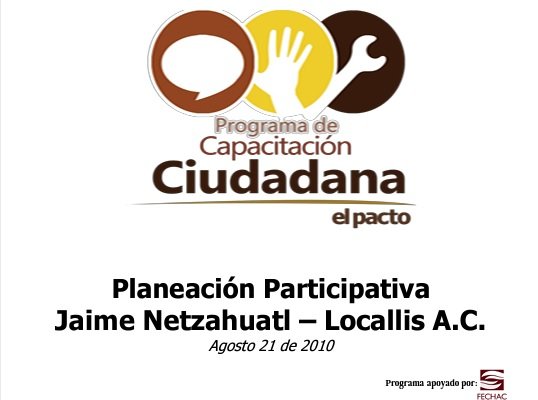 Planeación Participativa