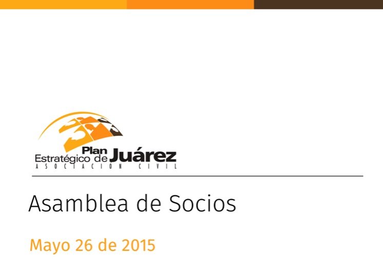 Informe Asamblea Mayo 2015