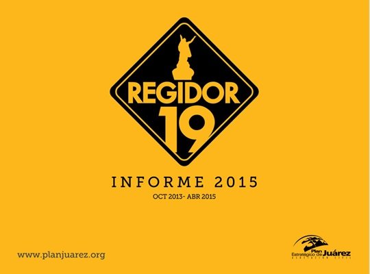 Presentación Informe Regidor 19, Julio 2015