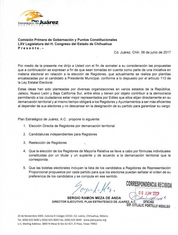Presentación de Iniciativas ante el Congreso del Estado