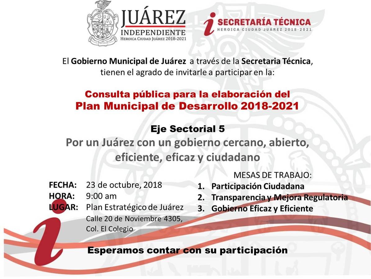 Habrá consulta ciudadana en instalaciones de Plan Estratégico
