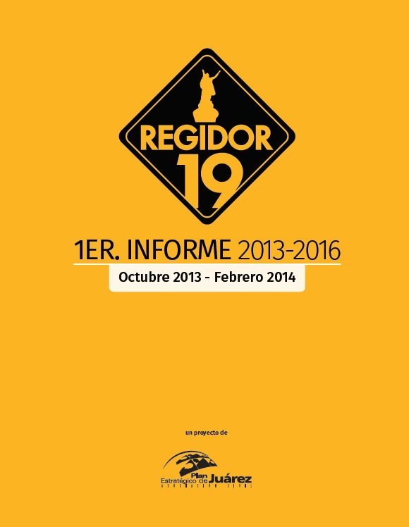Informe Regidor 19, Marzo 2014