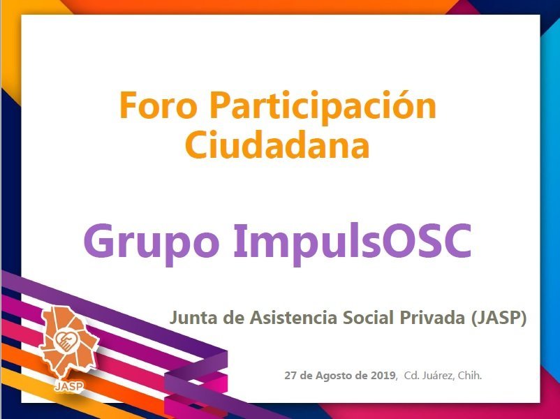 Foro Participación Ciudadana Grupo ImpulsOSC